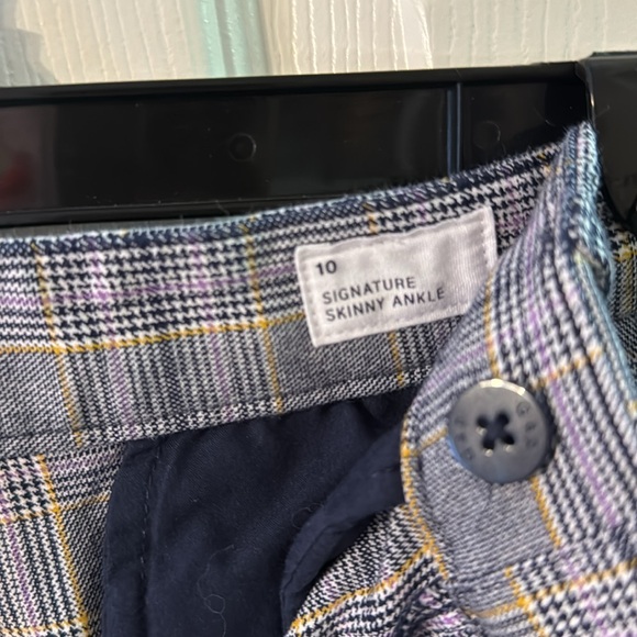 Gap signature skinny ankle pants plaid size 10 - Picture 3 of 4